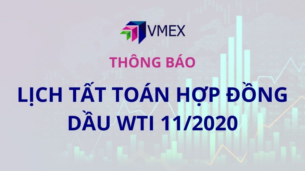 lịch tất toán hợp đồng tương lai dầu wti tháng 11/2020