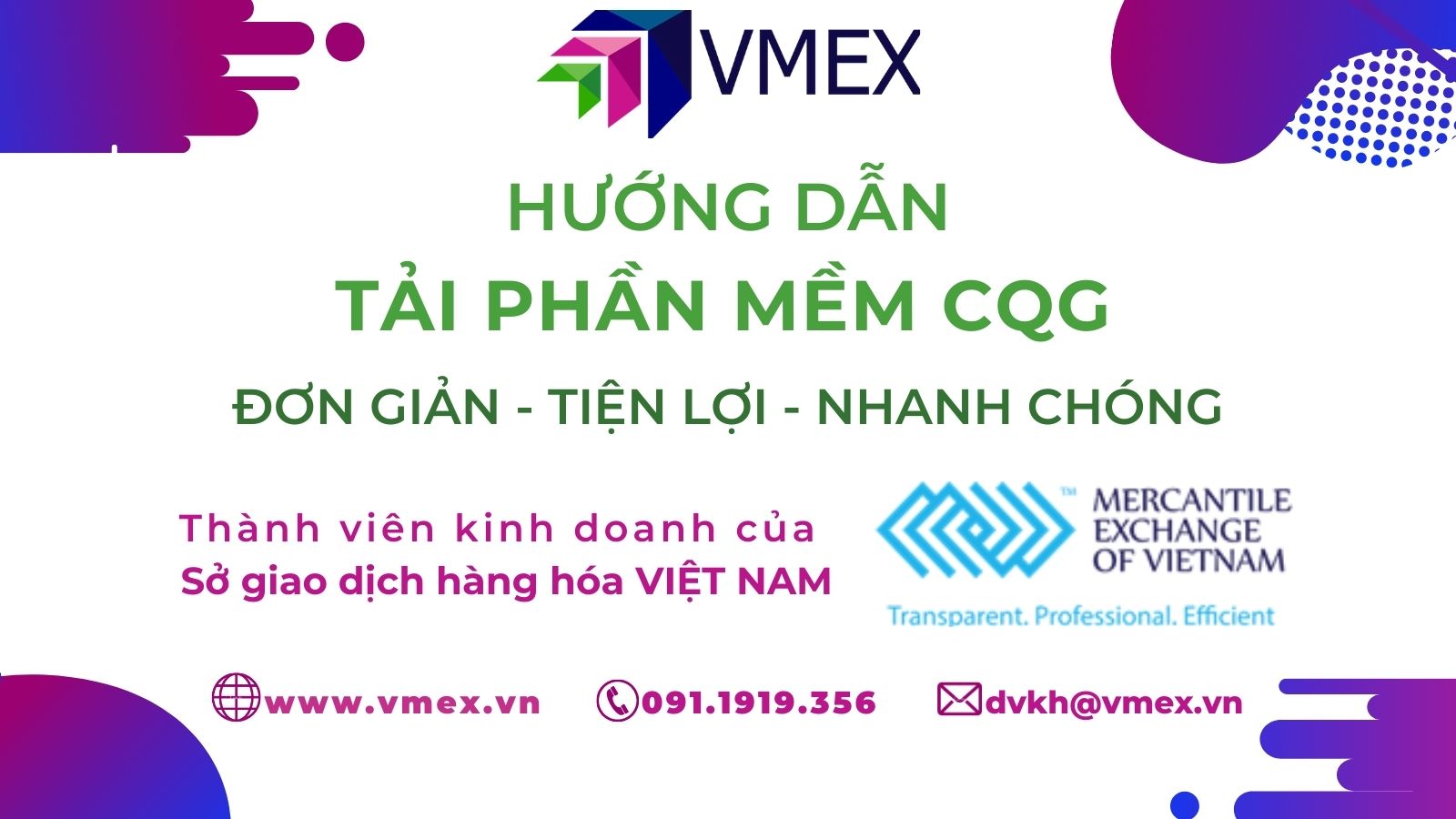 Phần mềm CQG | VMEX